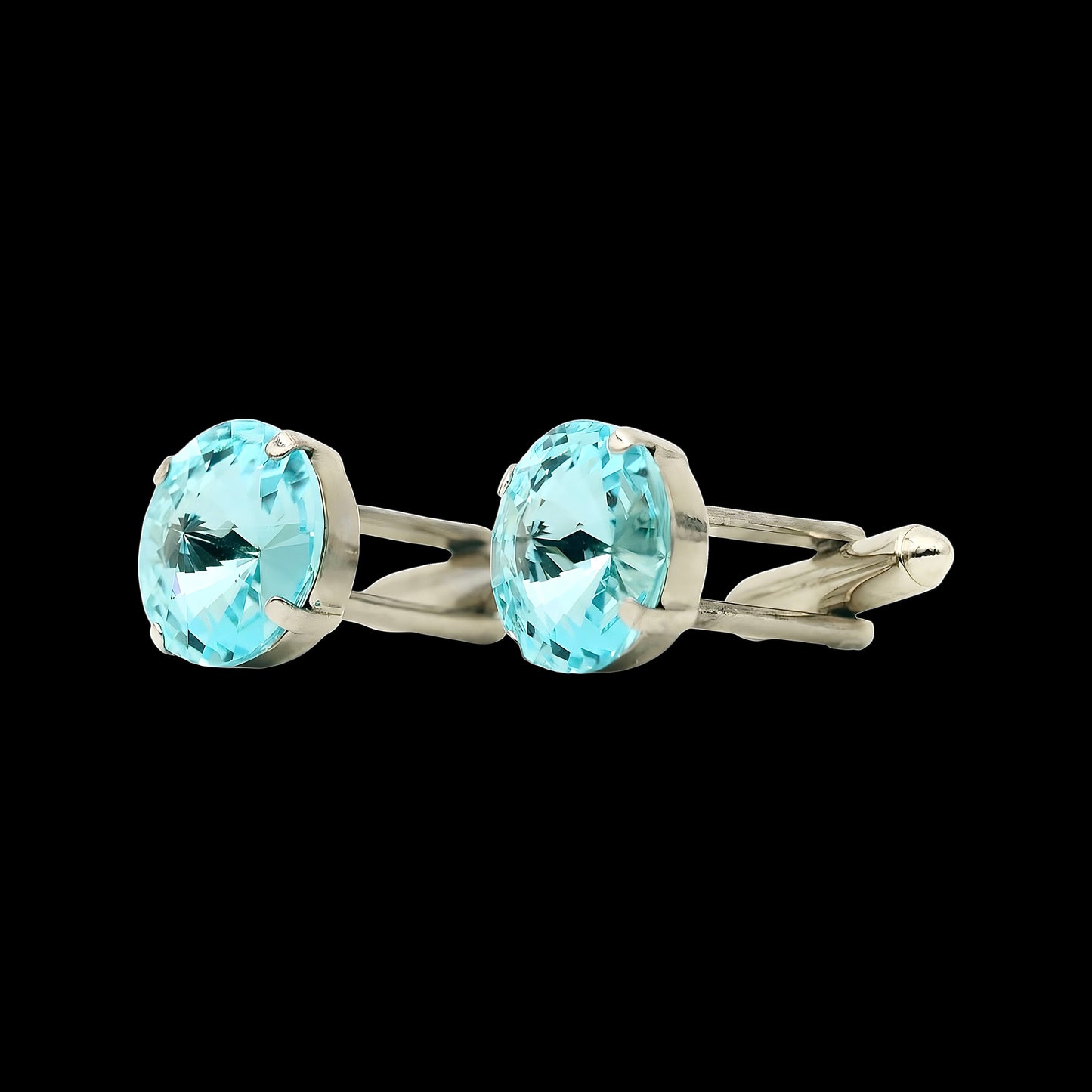 Light Blue Rivoli Crystal