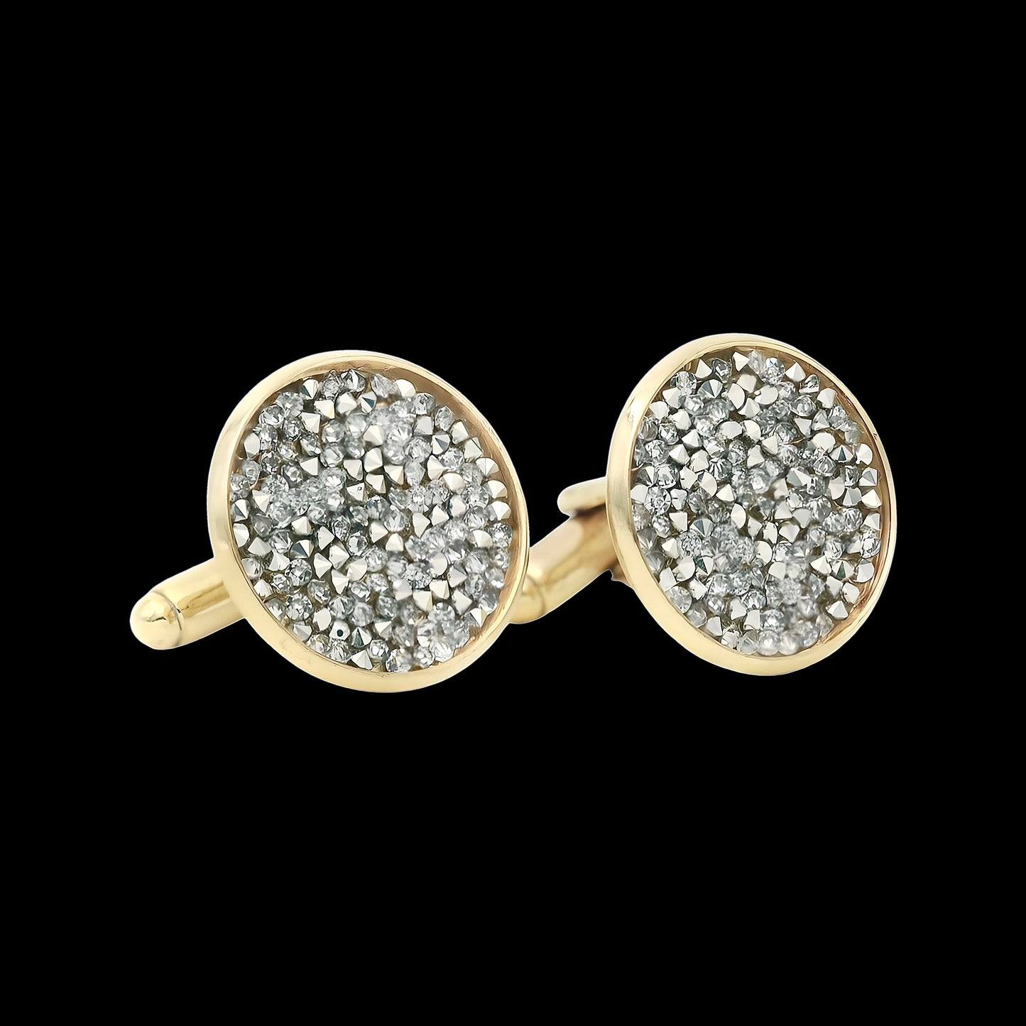 Comet Argent Light Crystal-Dust on a Black Background