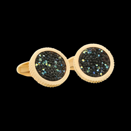 Aurore Boreale Crystal-Dust on a Black Background