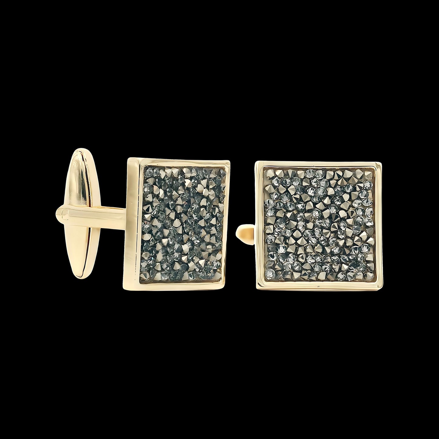 Light Gold & Chrome Crystal-Dust