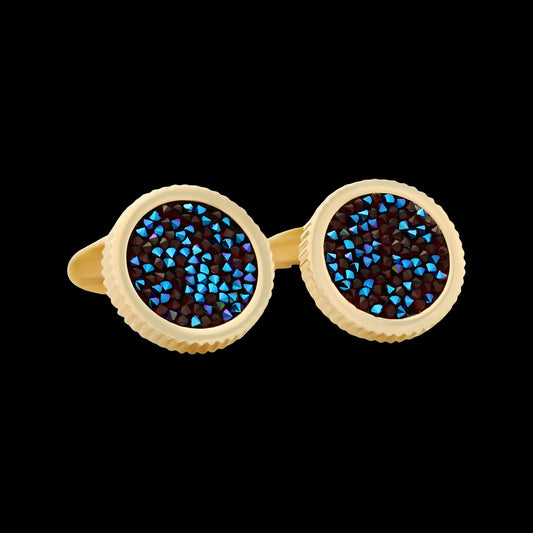 Bermuda Blue & Deep Purple Crystal-Dust