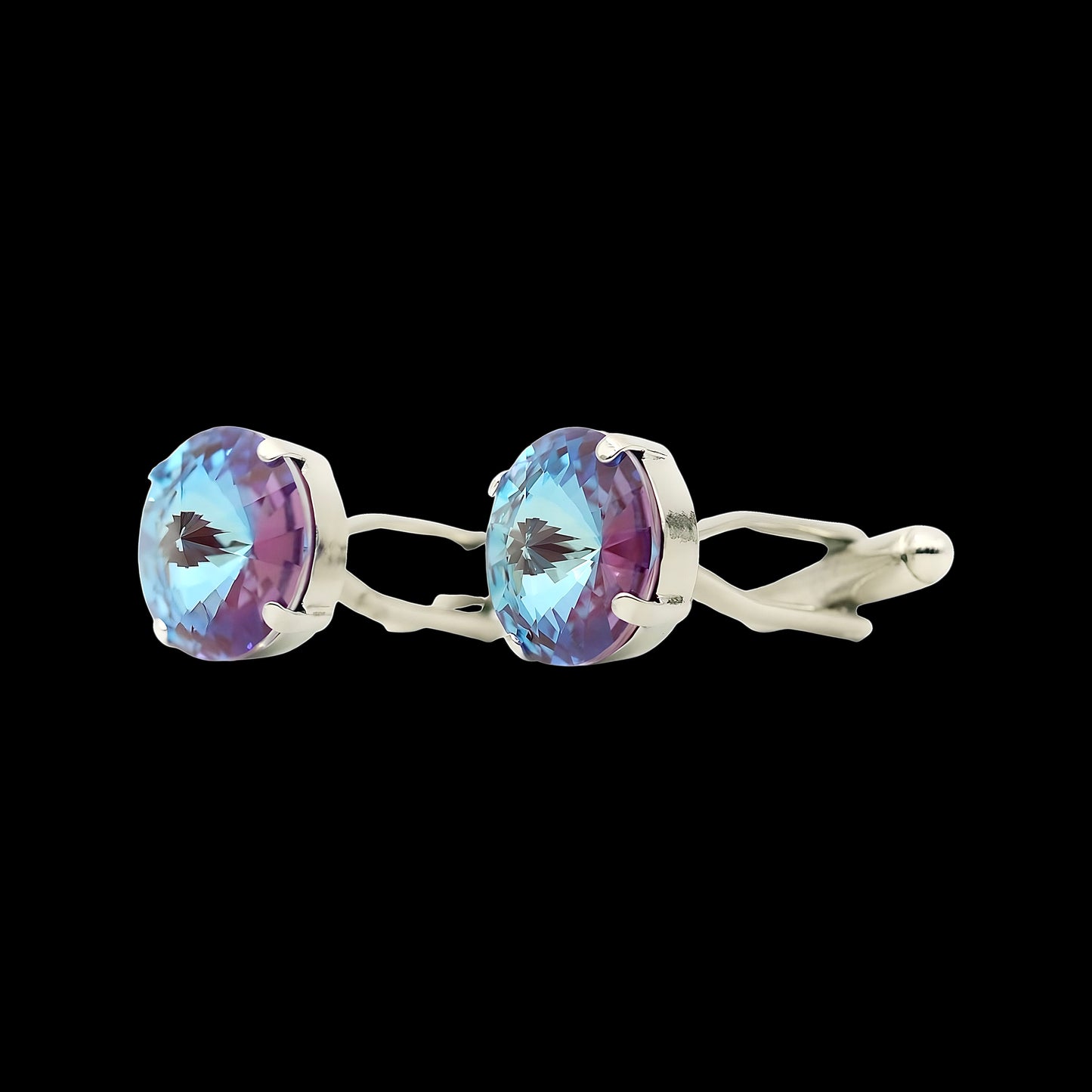 Light Blue & Lavender shades Rivoli Crystal