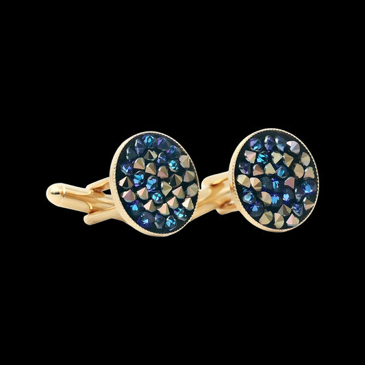 Bermuda Blue & Light Gold Crystal-Dust